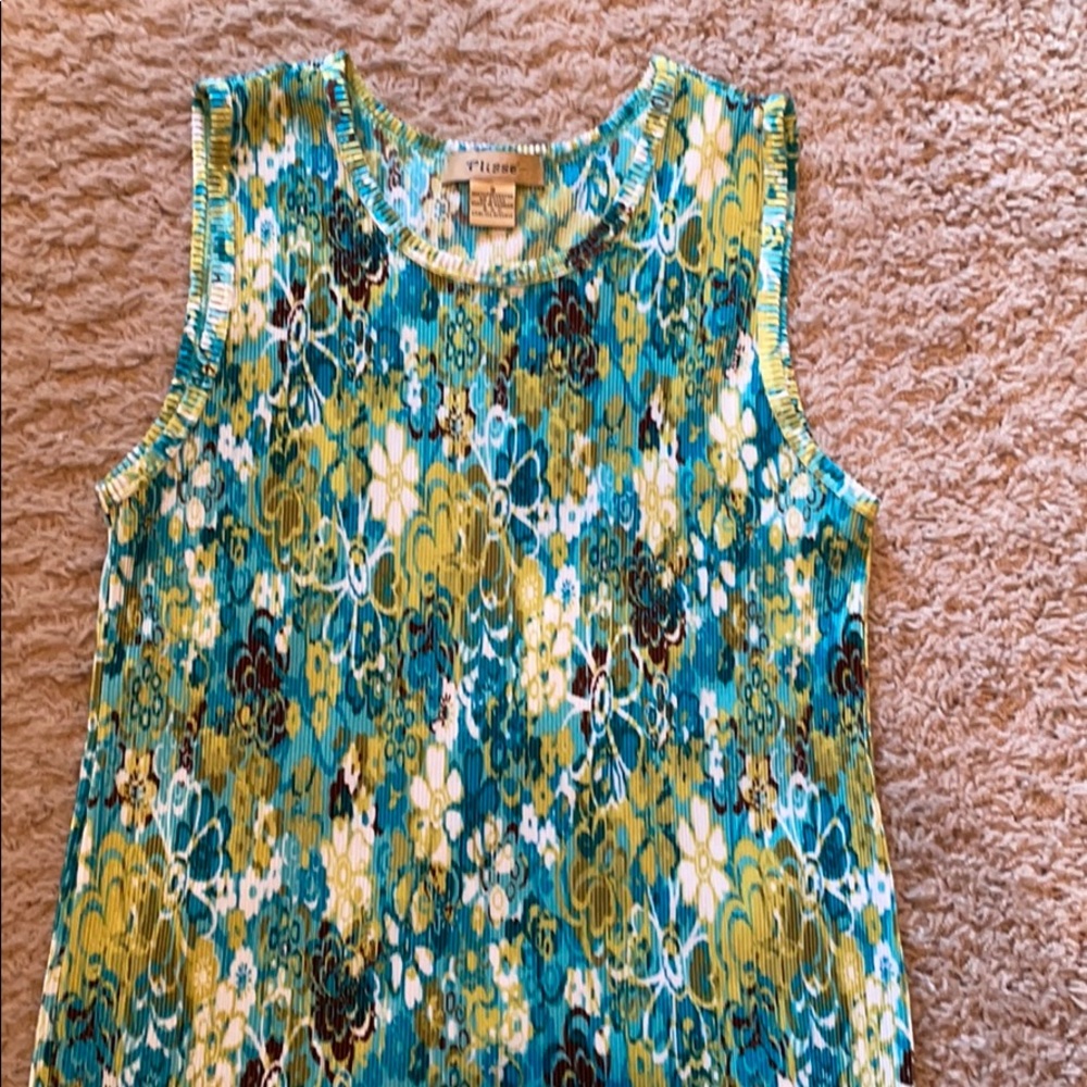 Polyester stretchy tank top